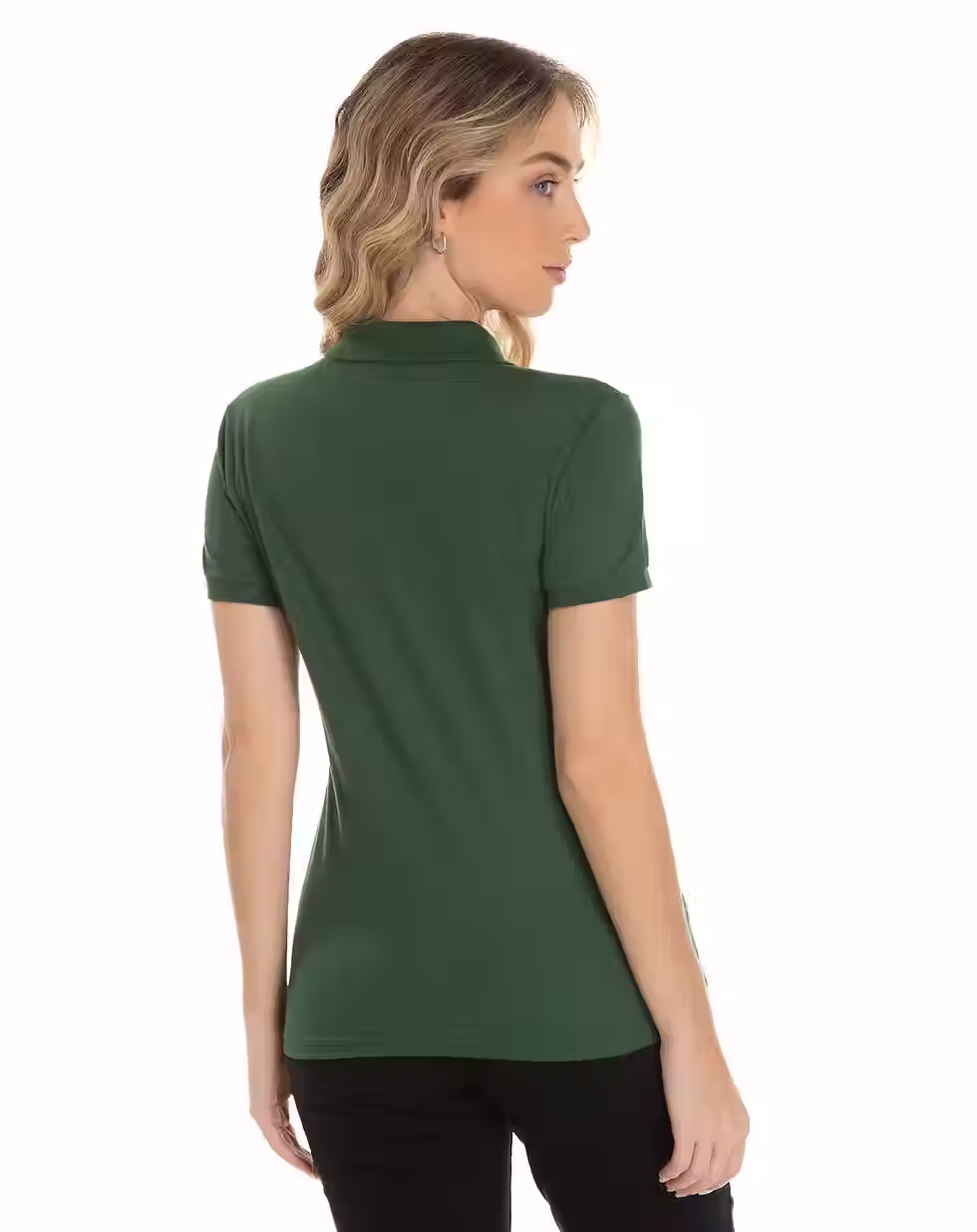 Thumbnail: KIT 5 CAMISAS POLO PIQUET FEMININA VERDE MUSGO