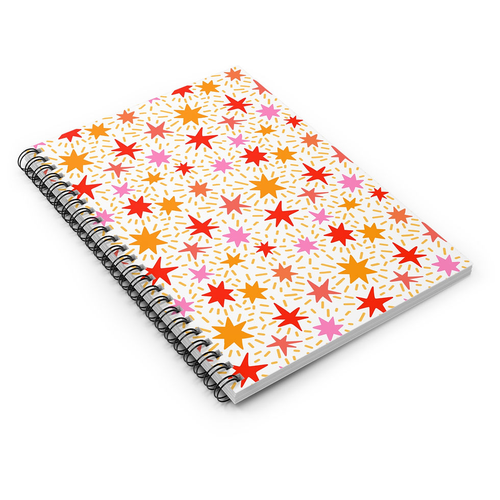 Thumbnail: Confetti Stars Spiral Journal