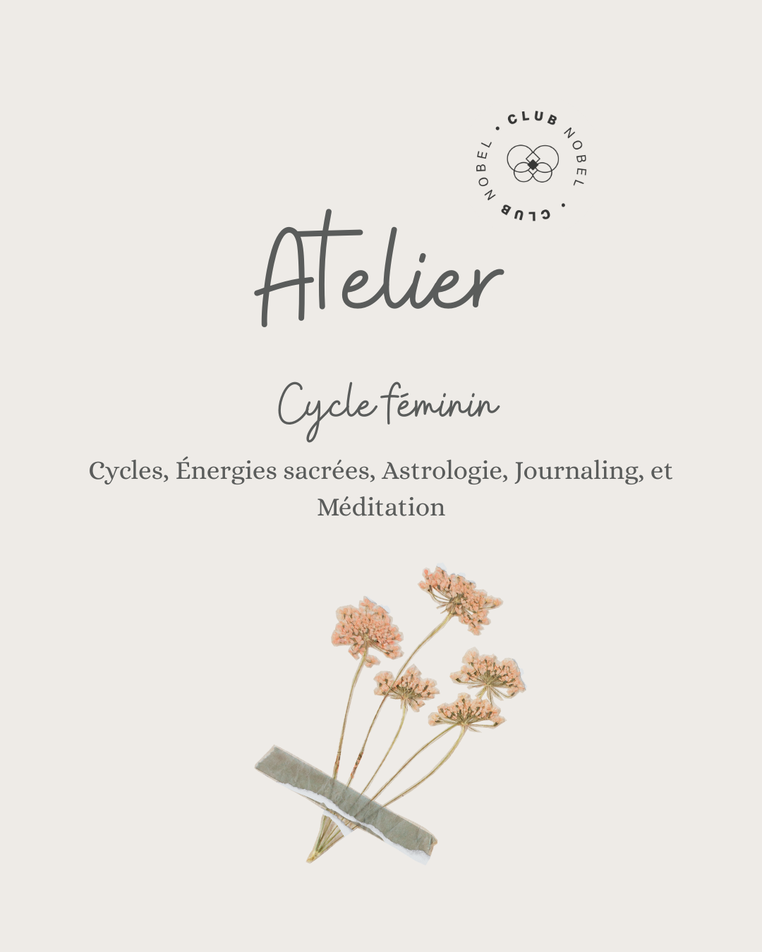 Atelier Cycle Sacré