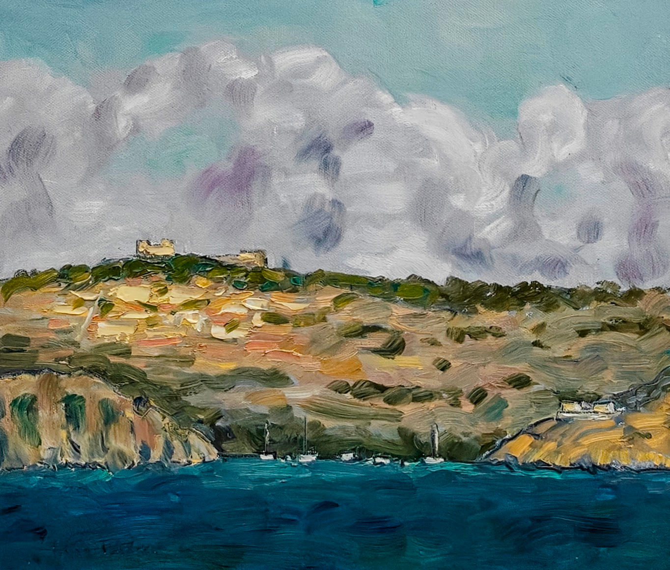 Selmun coast - en plein air