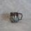 Thumbnail: Personal ceramic coffee cup with a brass and turquoise glaze