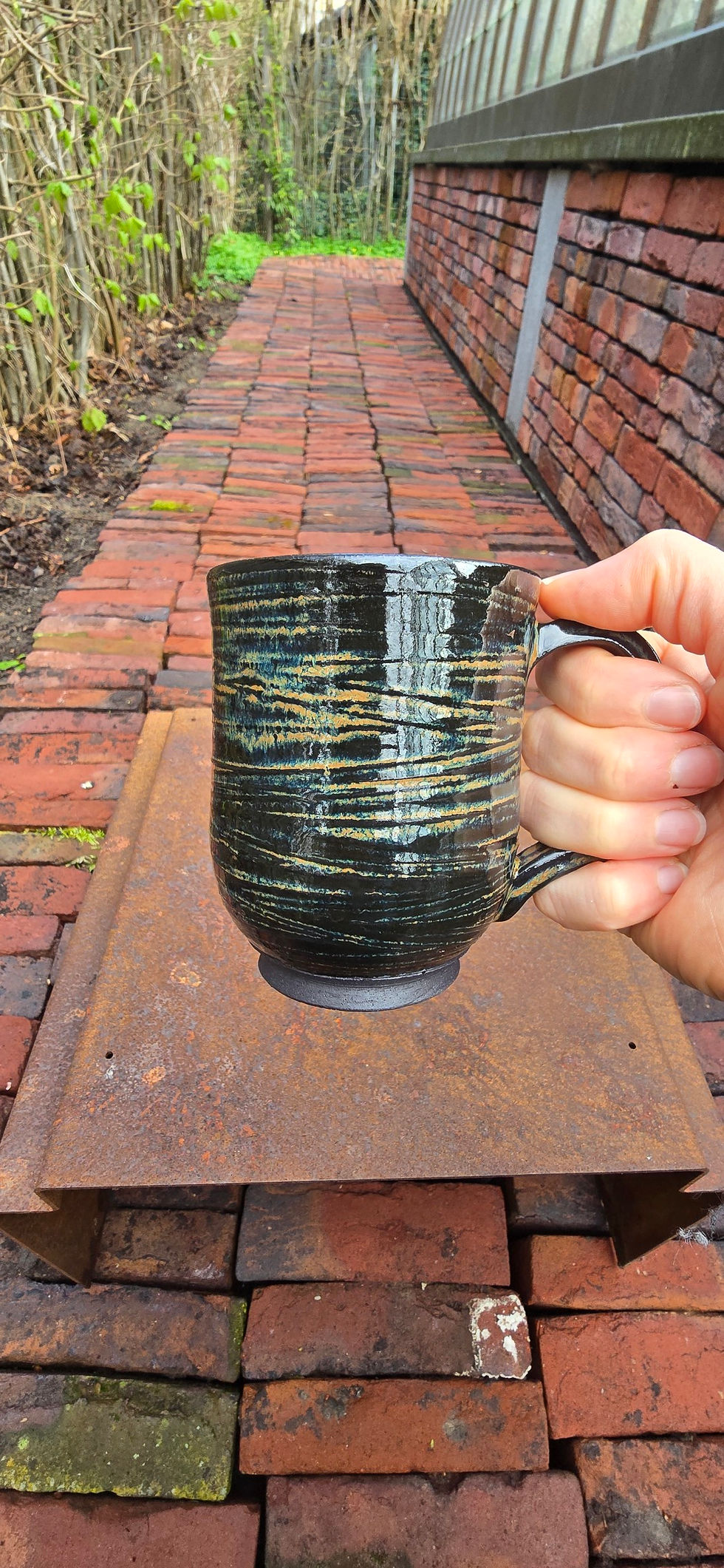 Thumbnail: Mustachioed Mug for Righties - River Rock