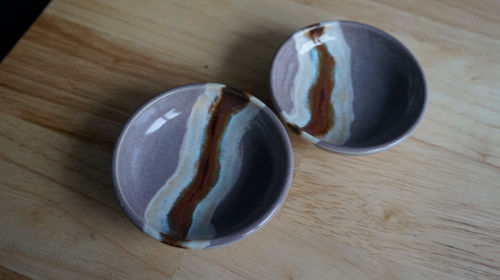 Thumbnail: small ceramic bowls for soy sauce top view