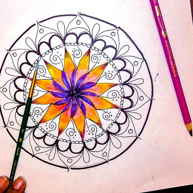 Continue coloring and blending