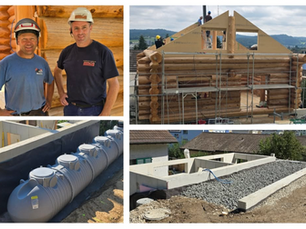 Ein solides Betonfundament fürs Blockhaus der Träume