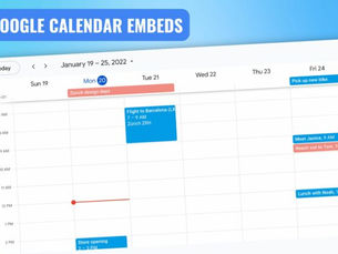 Google Calendar iframe Embed