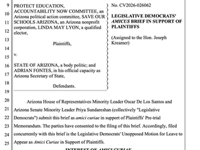 Legislative Democrats file amicus brief supporting a lawsuit against HCR2048