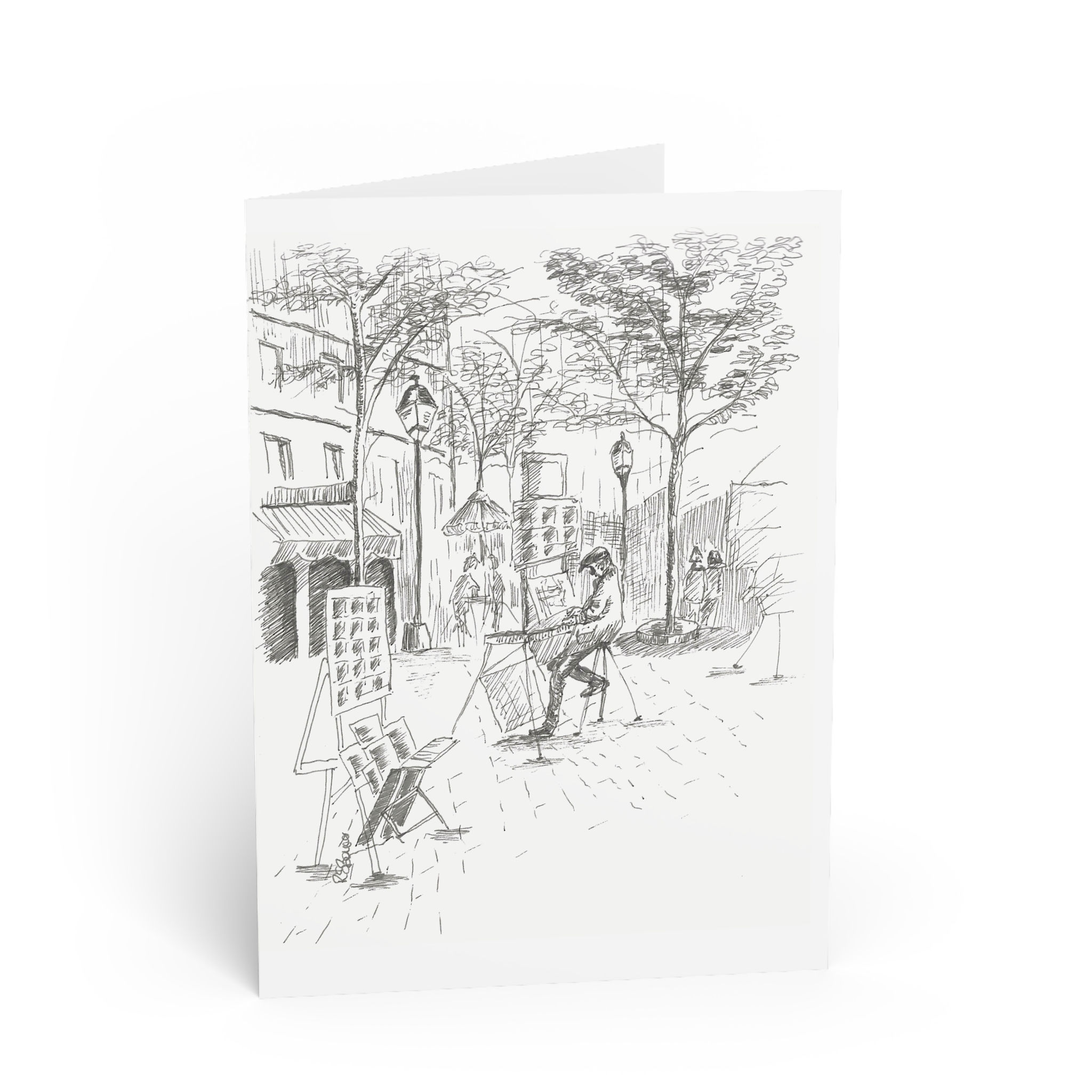 Place du Tertre | Montmartre, Paris | Greeting Card