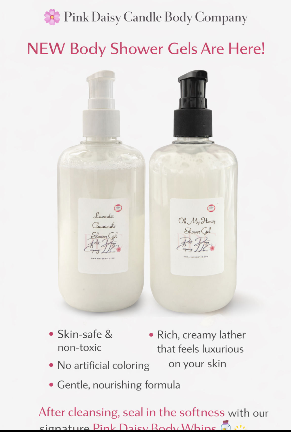 Pink Daisy Shower Gel