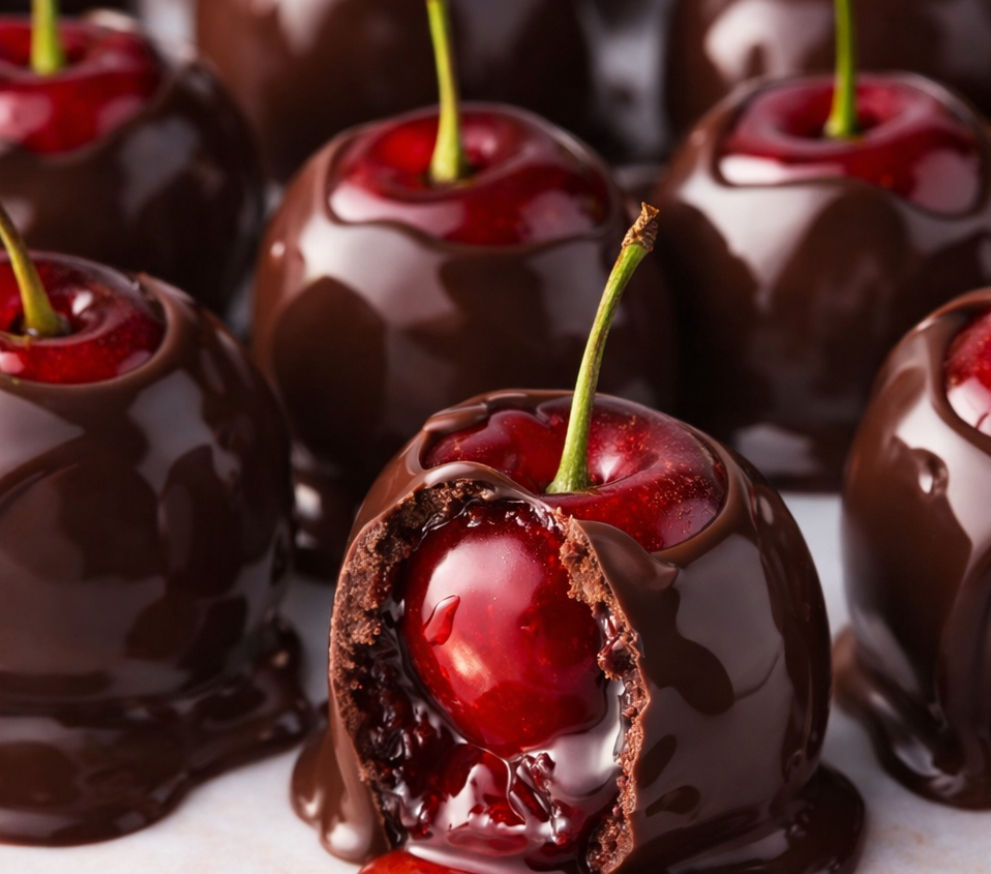 Chocolate covered cherries, soy candle