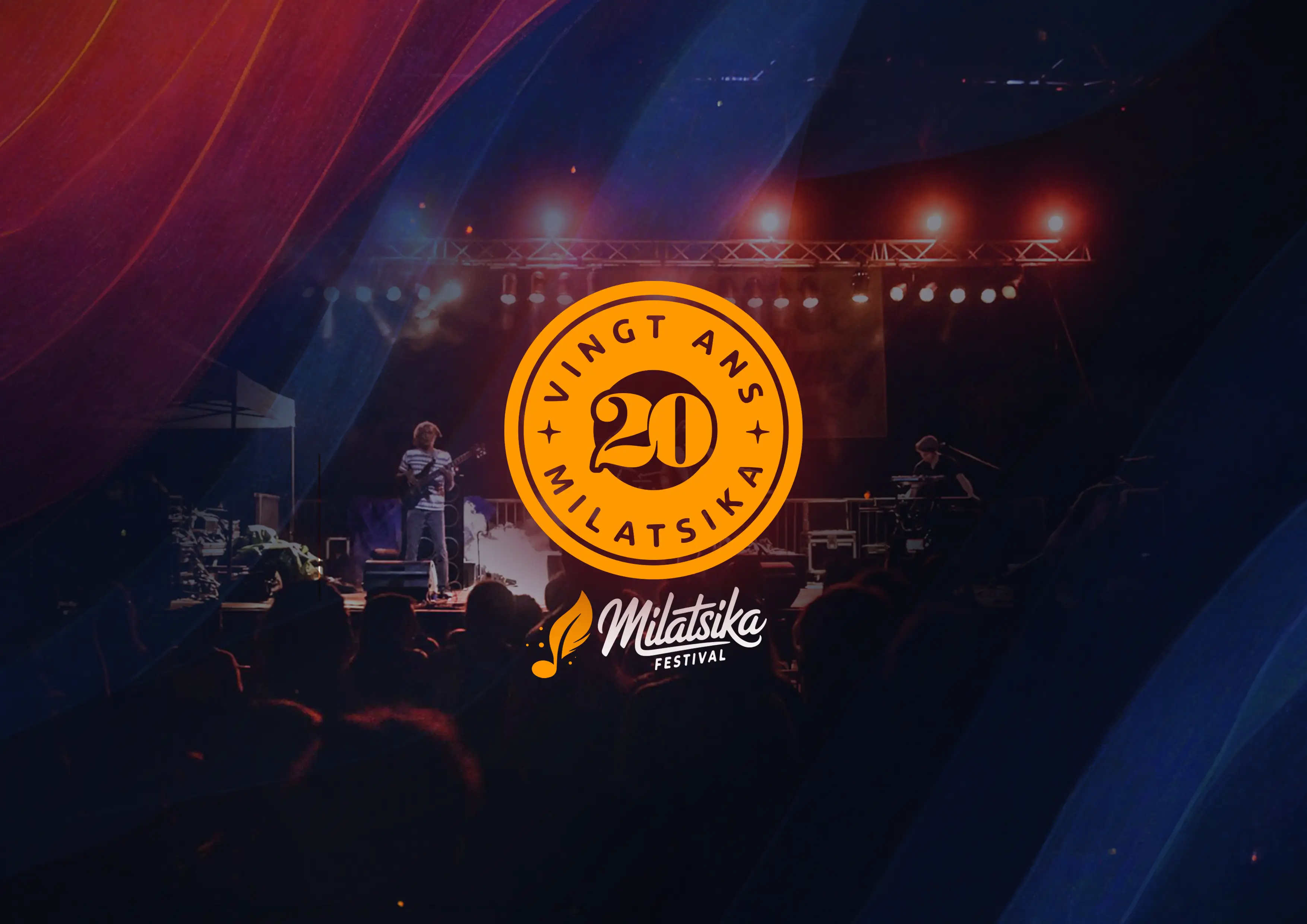 Visuel officiel des 20 ans du Festival Milatsika 2026