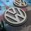 Thumbnail: Laser Cut Wooden 3D Volkswagen VW Badge Hanging Decoration