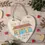 Thumbnail: Handmade Shabby Chic Caravan Sign: Love Heart Holiday Home Decor