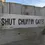 Thumbnail: Rustic Wooden Shut Chuffin Gate Sign - Yorkshire Sayings - Laser Engraved Sign