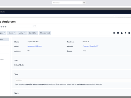 hh2 construction HCM functionality picks up with applicant tracking and extends through onboarding, field reporting and payroll. New AI tools for the platform and a learning management system (LMS) are coming.
