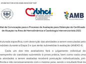Edital de Convocação - Atuação na Área de Hemodinâmica e Cardiologia Intervencionista 2021