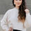 Thumbnail: Mandy Chunky Sweater in Ivory