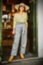 Paper Bag Pants in Grey