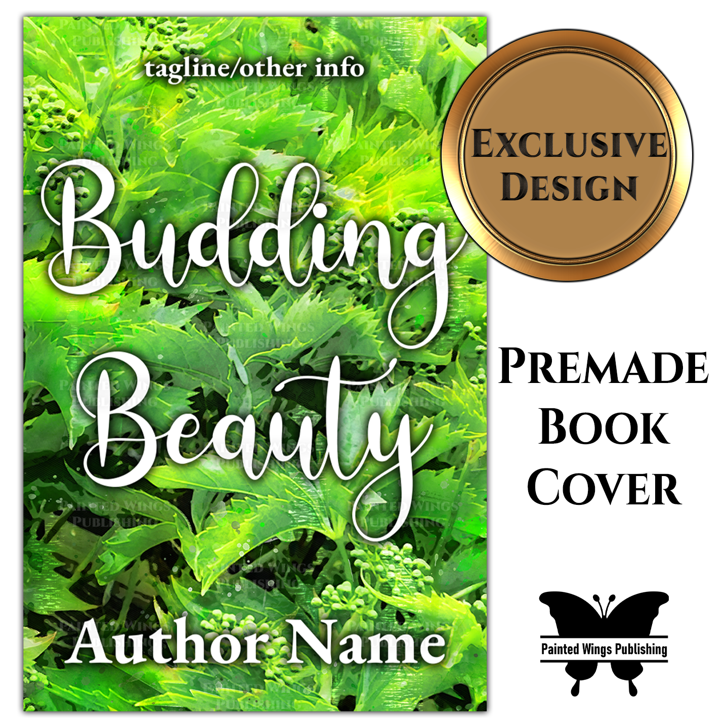 "Budding Beauty" Premade Book Cover