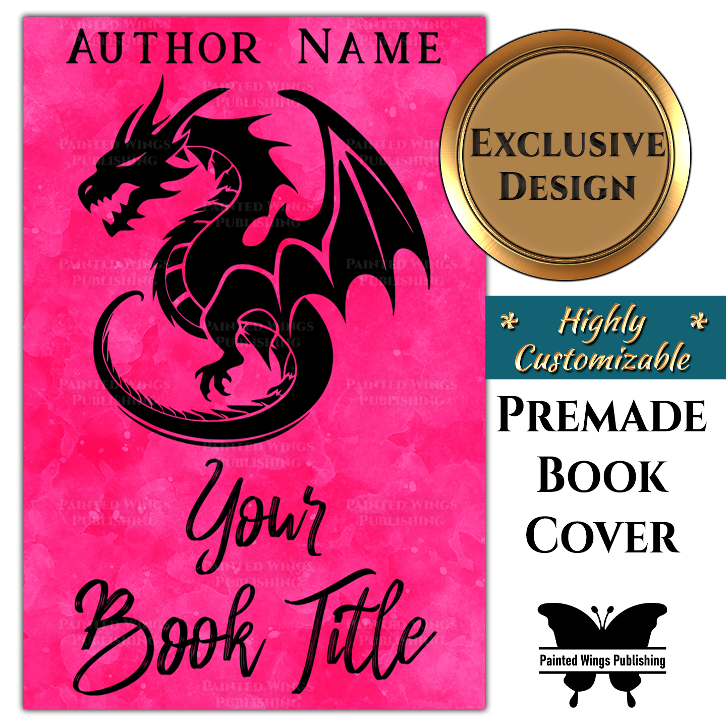 Line Art #34 Premade Book Cover