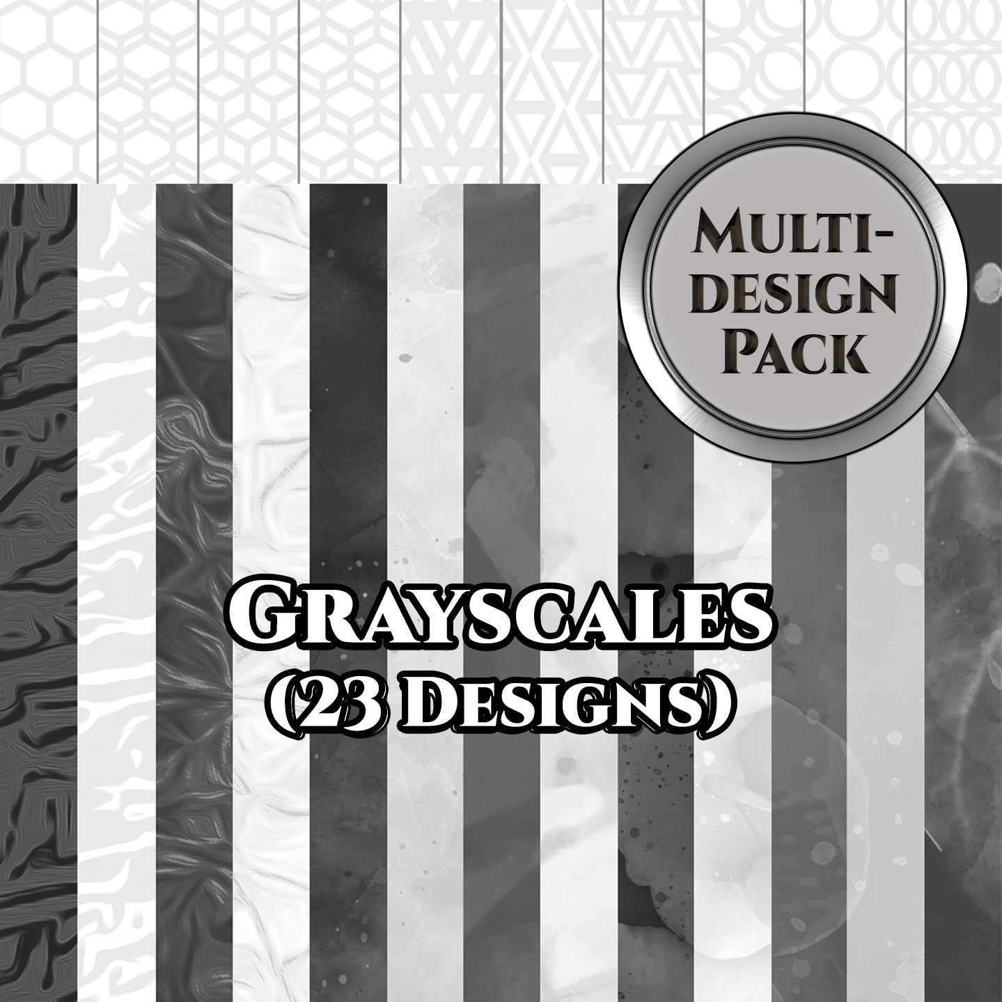 Grayscale Formatting Multipack-5.5x8.5 [set A]-Instant Download