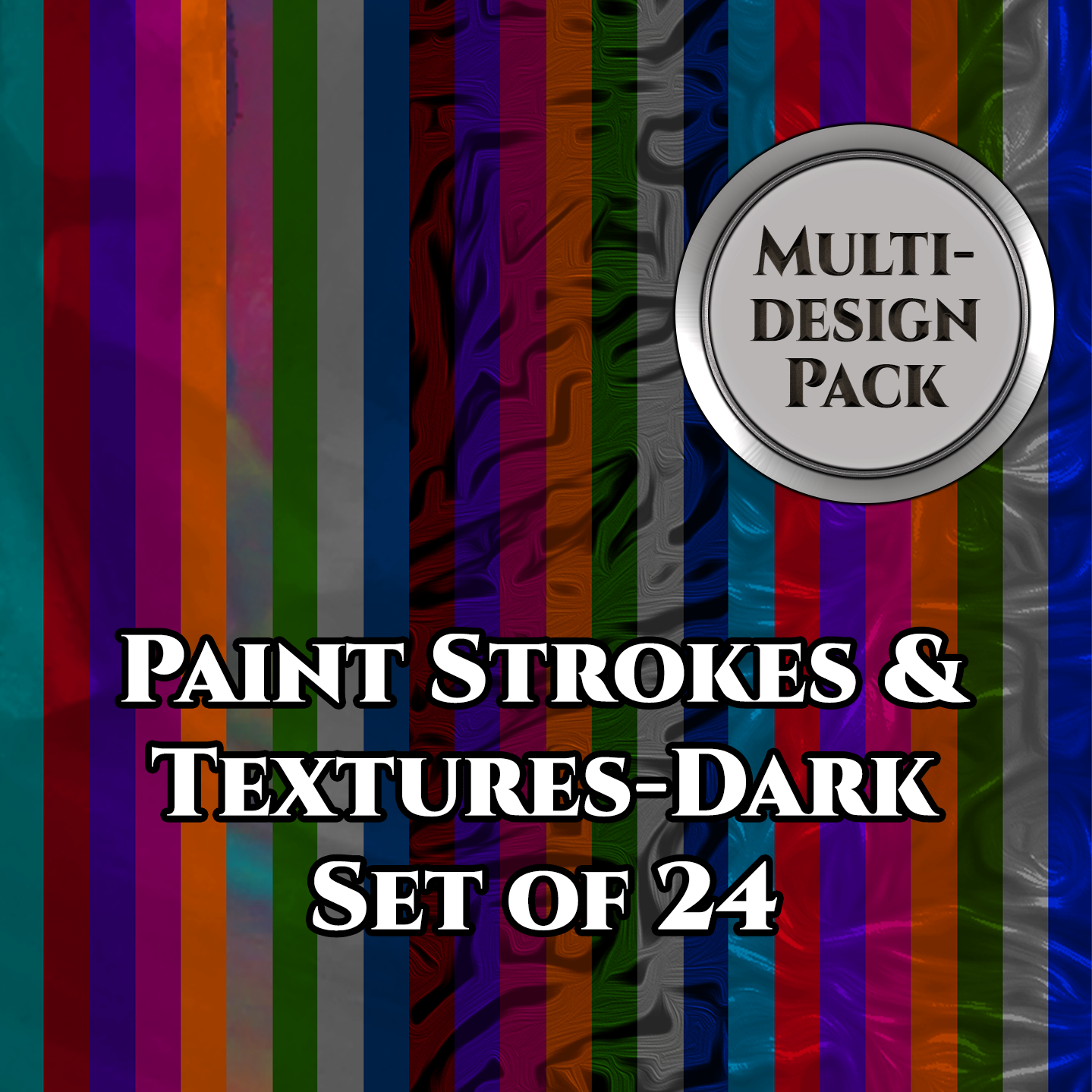 Textures & Paint Strokes-dark Formatting Multipack-5.5x8.5 [set A]-Inst Download