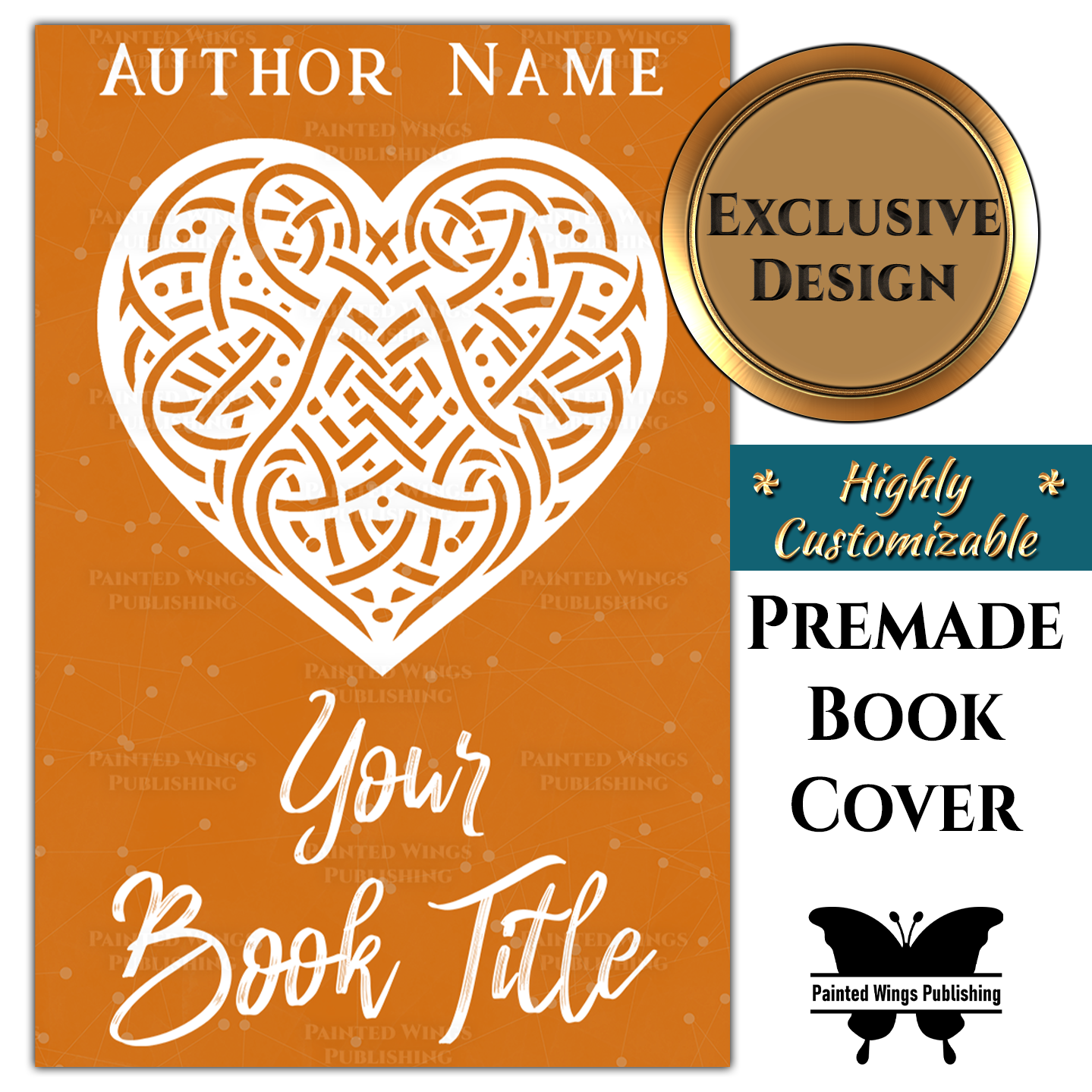 Line Art #19 Premade Book Cover