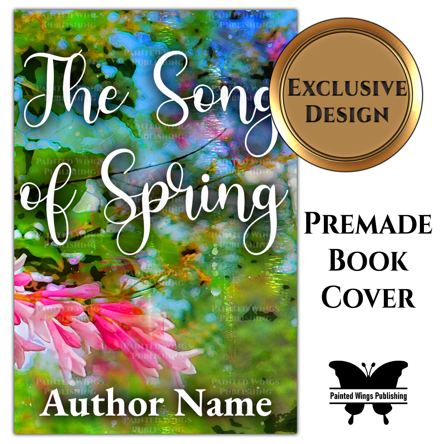 "The Song of Spring" Premade Book Cover