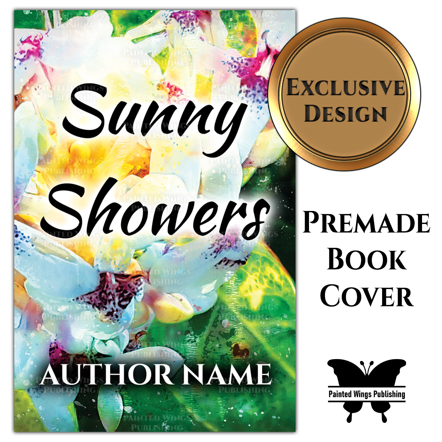 "Sunny Showers" Premade Book Cover