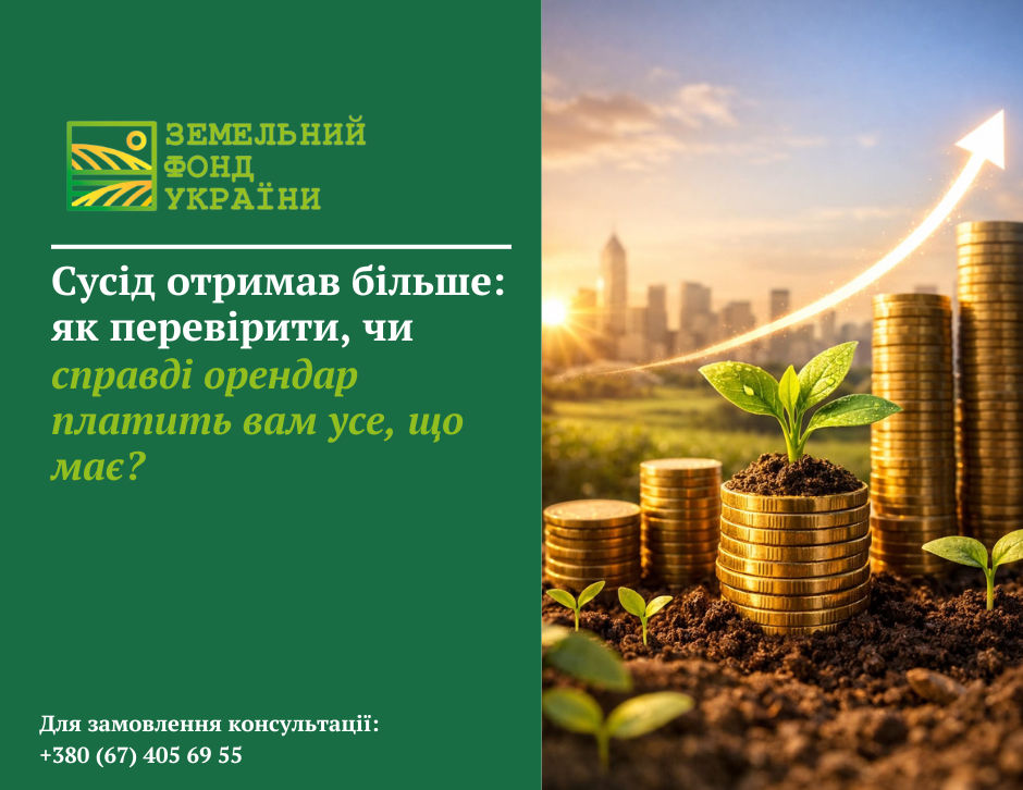 Орендна плата за земельний пай: перевірка умов договору, НГО, фактичних виплат і порівняння грошового та натурального розрахунку