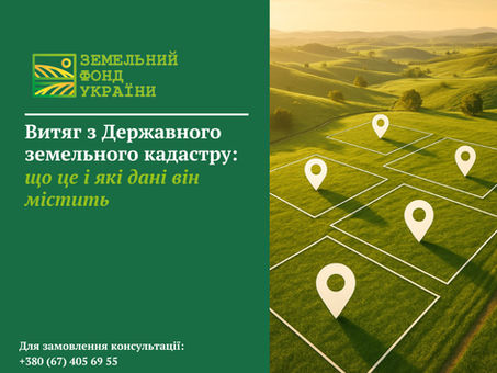 Витяг з Державного земельного кадастру: що це за документ, які відомості містить про земельну ділянку, включаючи кадастровий номер, площу, межі, цільове призначення та обтяження