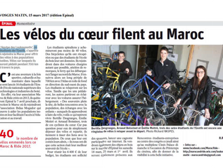Parution dans Vosges Matin!
