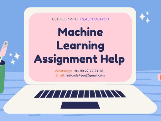 Machine Learning Homework Help | Machine Learning Assignment Help