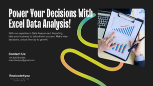 Excel Data Analysis Project Help | Get Help In Excel Project(Plagiarism Free @10% Off) |Realcode4you