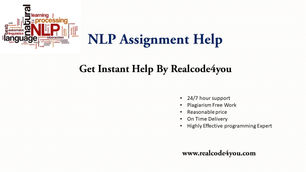 Natural Language Processing(NLP) Assignment Help | NLP Homework Help | Realcode4you
