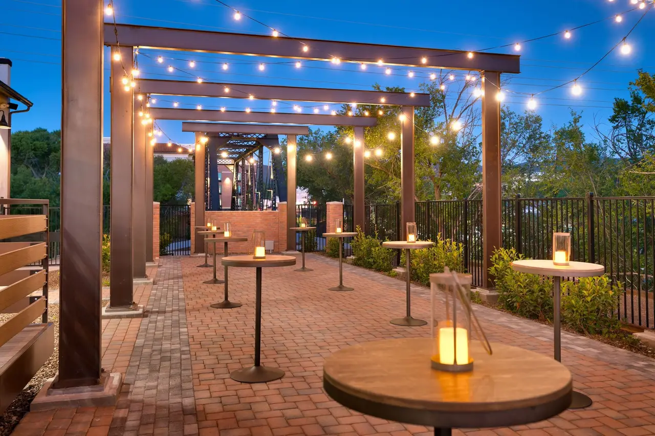 Historic event venue prepared for a community gathering in Prescott