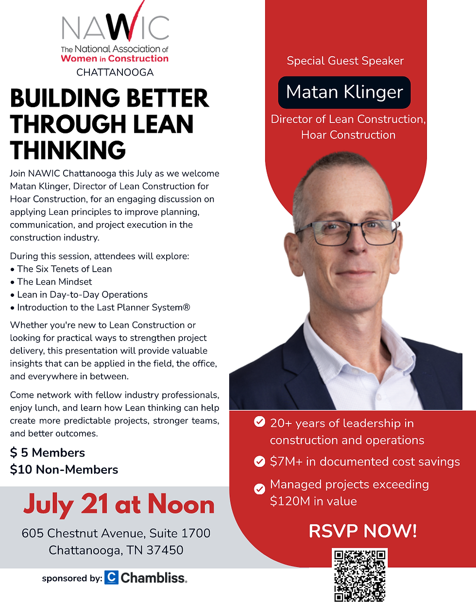 July Member Event - Guest Speaker Mr. Matan Klinger