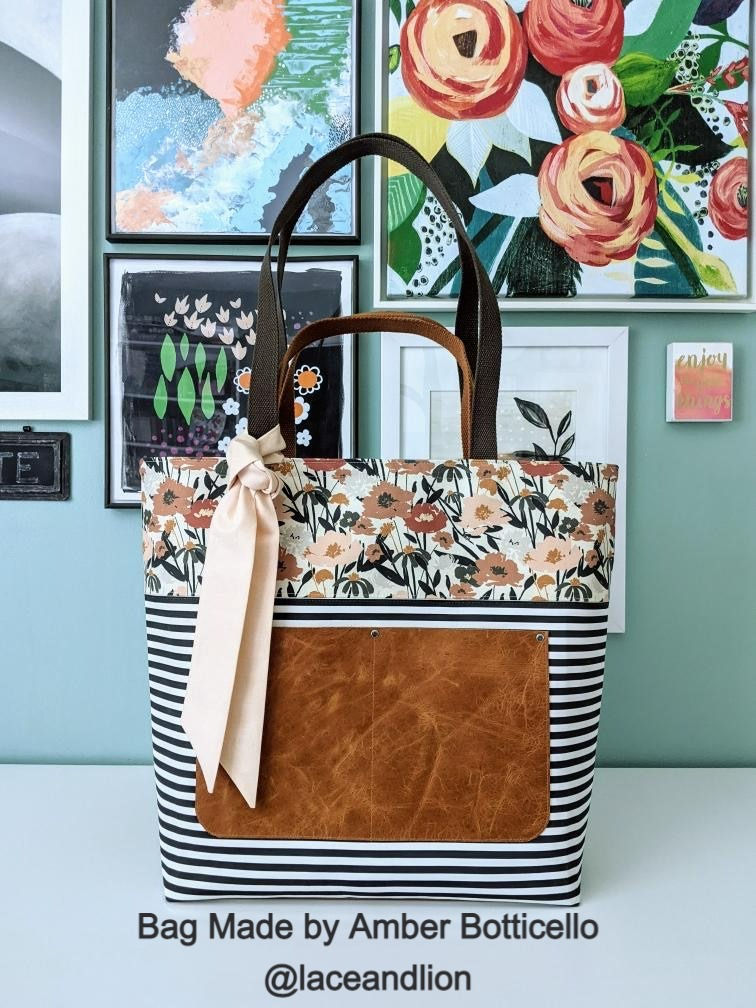 Thumbnail: Olivia Carryall Tote PDF Sewing Pattern (Domestic Machine Friendly)