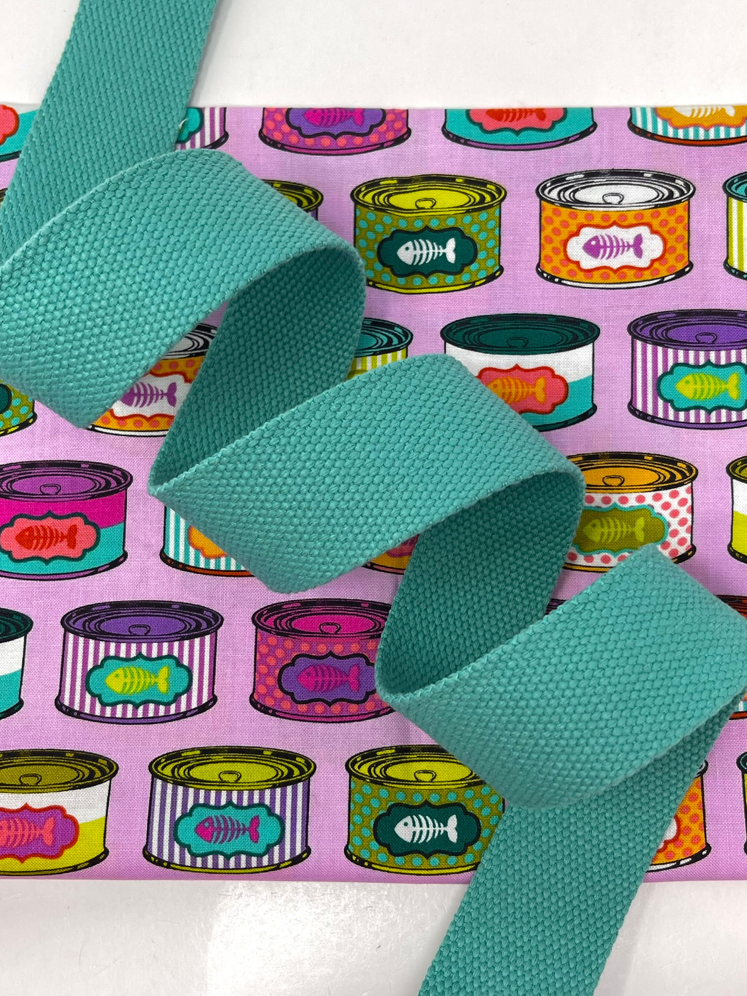 Cotton Poly Webbing - COASTLINE