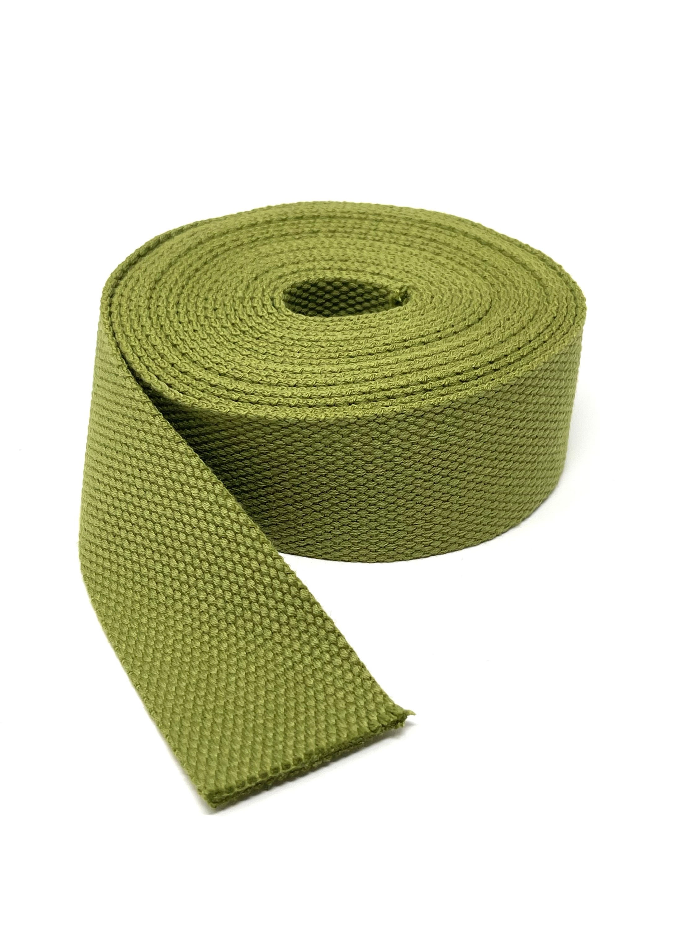 Cotton Poly Webbing - AVOCADO