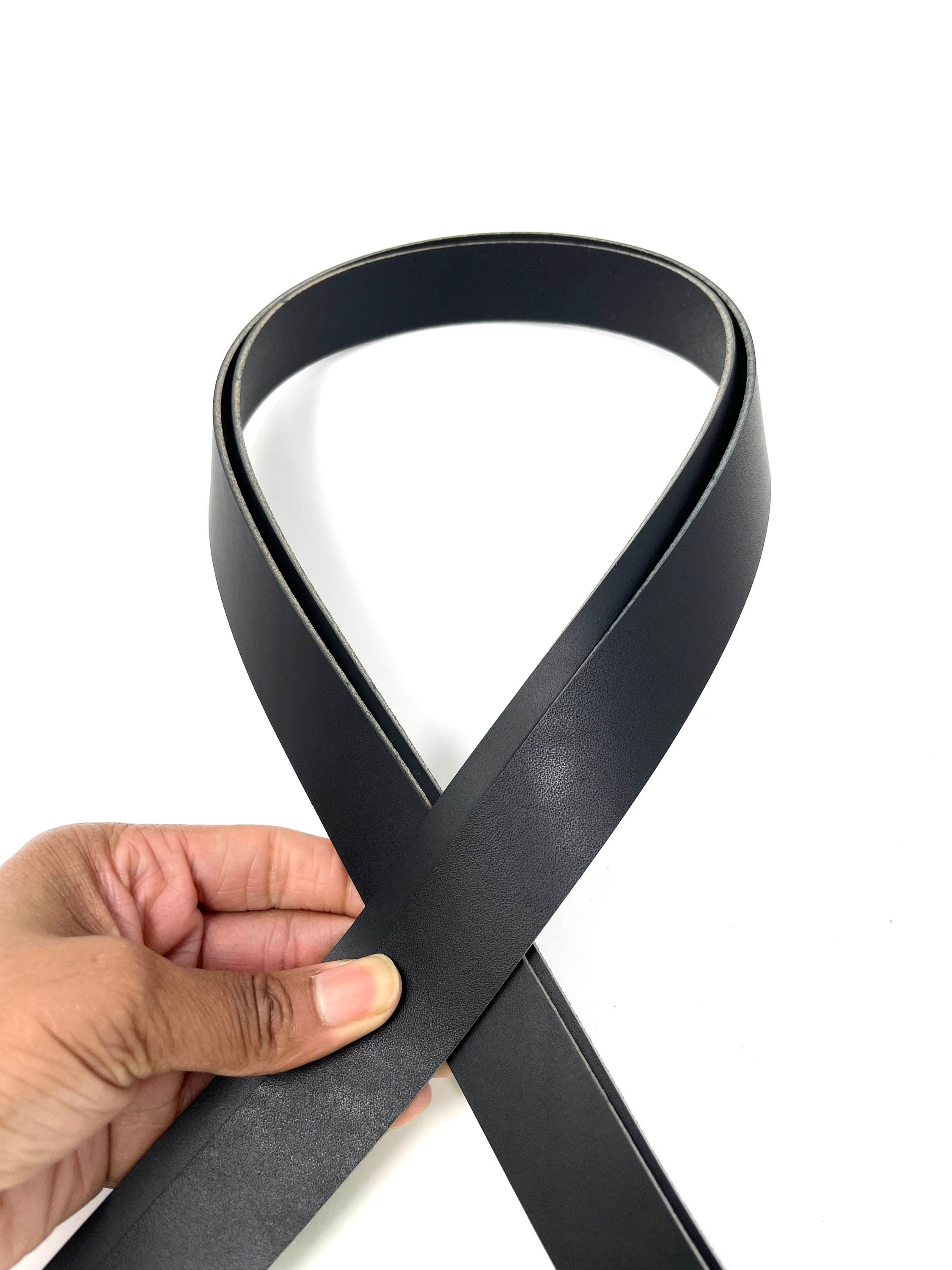 BLACK (5-5.5 oz) Veg-Tanned Italian Leather Straps