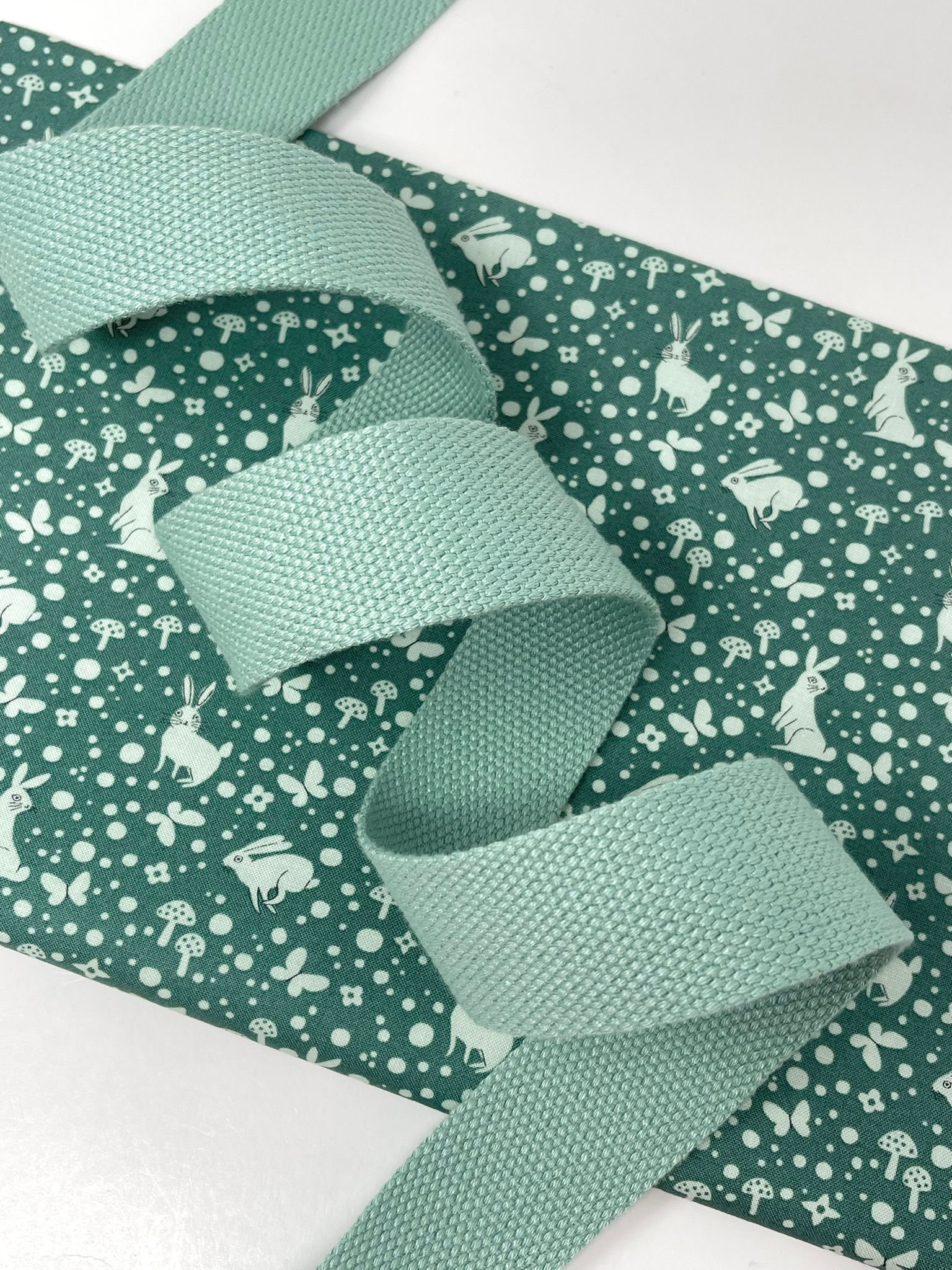Cotton Poly Webbing - SEAGLASS
