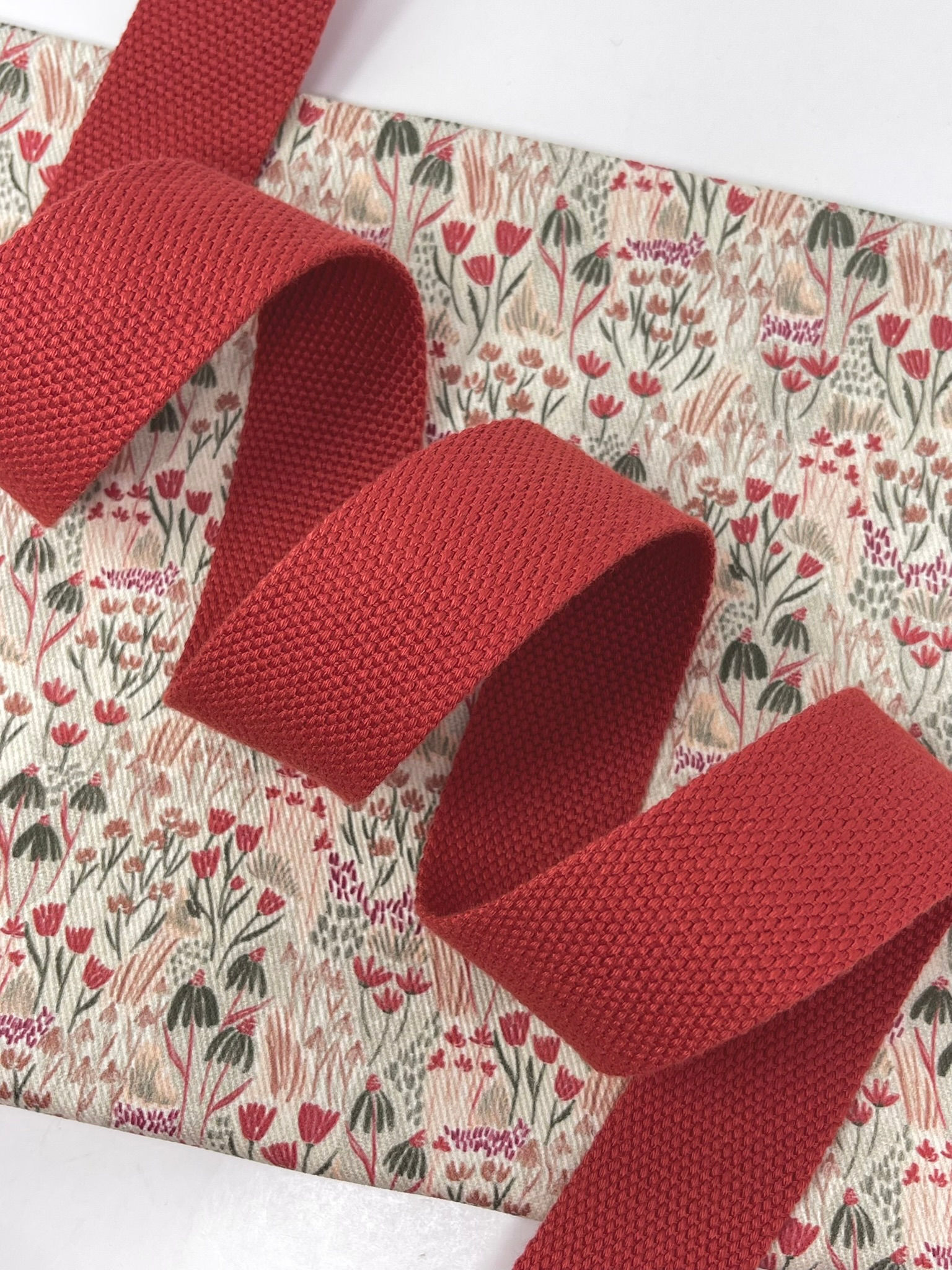 Cotton Poly Webbing - PAPRIKA