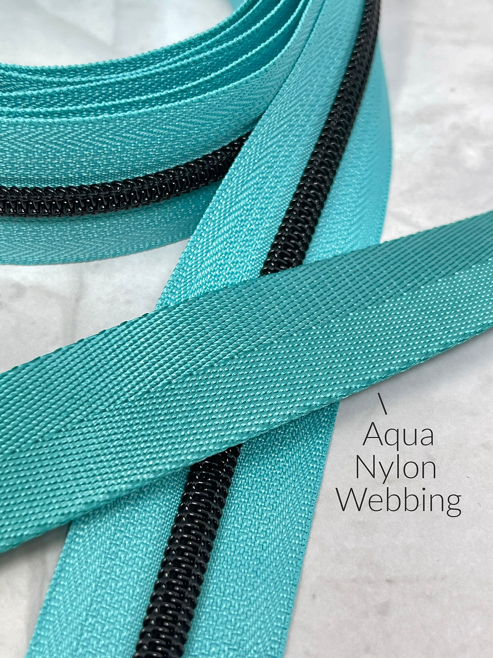 Thumbnail: #5 Nylon Zipper Tape - LIGHT AQUA (See Note)
