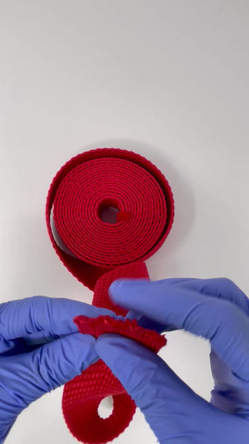 Thumbnail: 1 ½" Luxe Chevron Webbing - CARDINAL