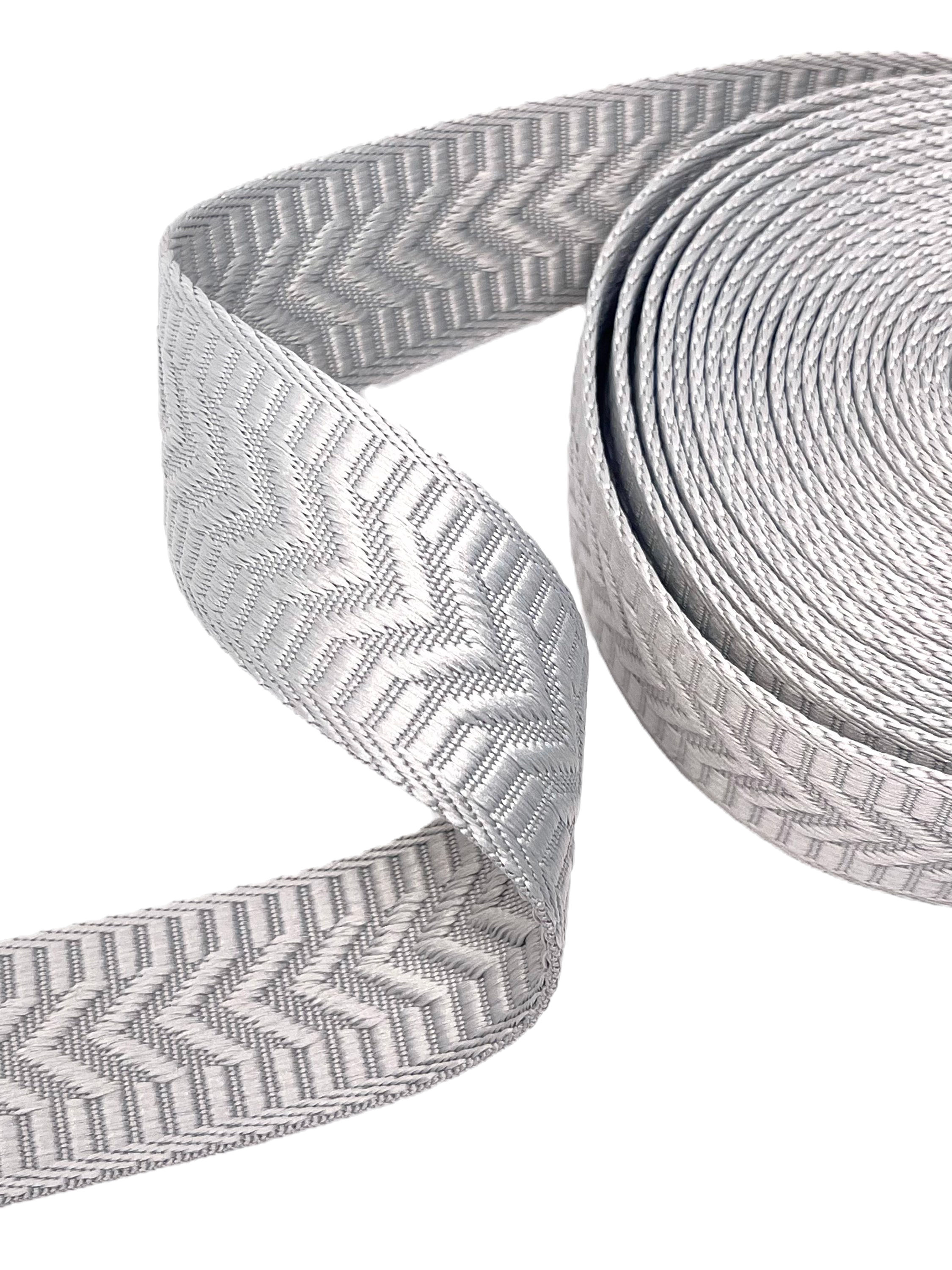 1 ½" Aspen Webbing - LIGHT GREY