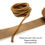Thumbnail: Hollow Braided Drawstring Cord (5mm) - CARAMEL