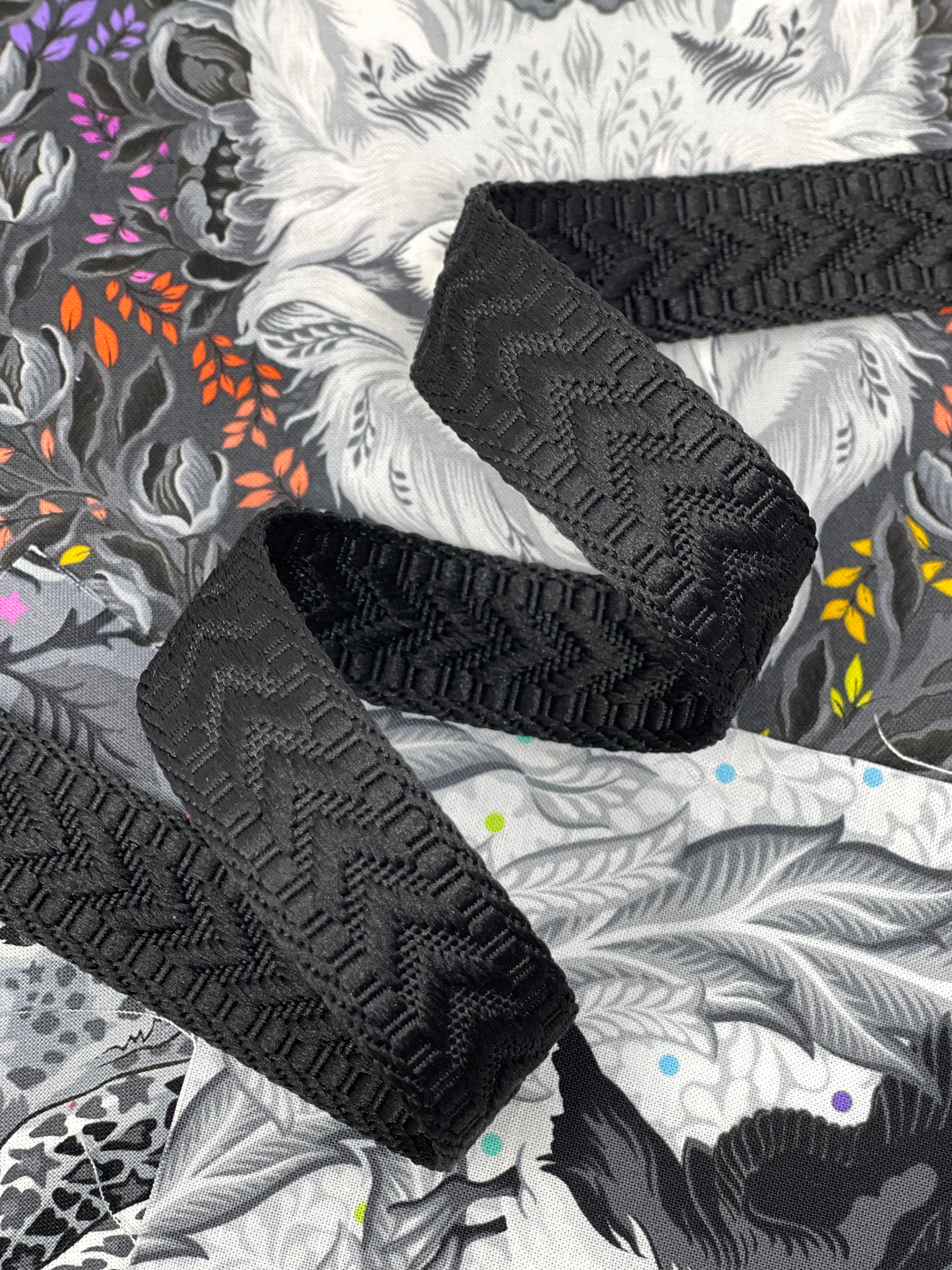 1” (25mm) Aspen Webbing - BLACK