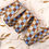 Thumbnail: 1” (25mm) Check Mate Webbing - BROWN & LIGHT BLUE
