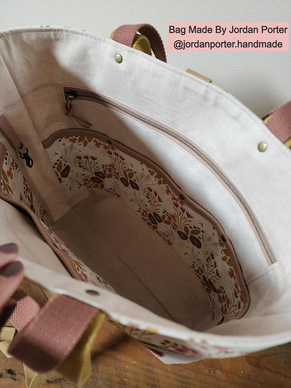 Thumbnail: Olivia Carryall Tote PDF Sewing Pattern (Domestic Machine Friendly)